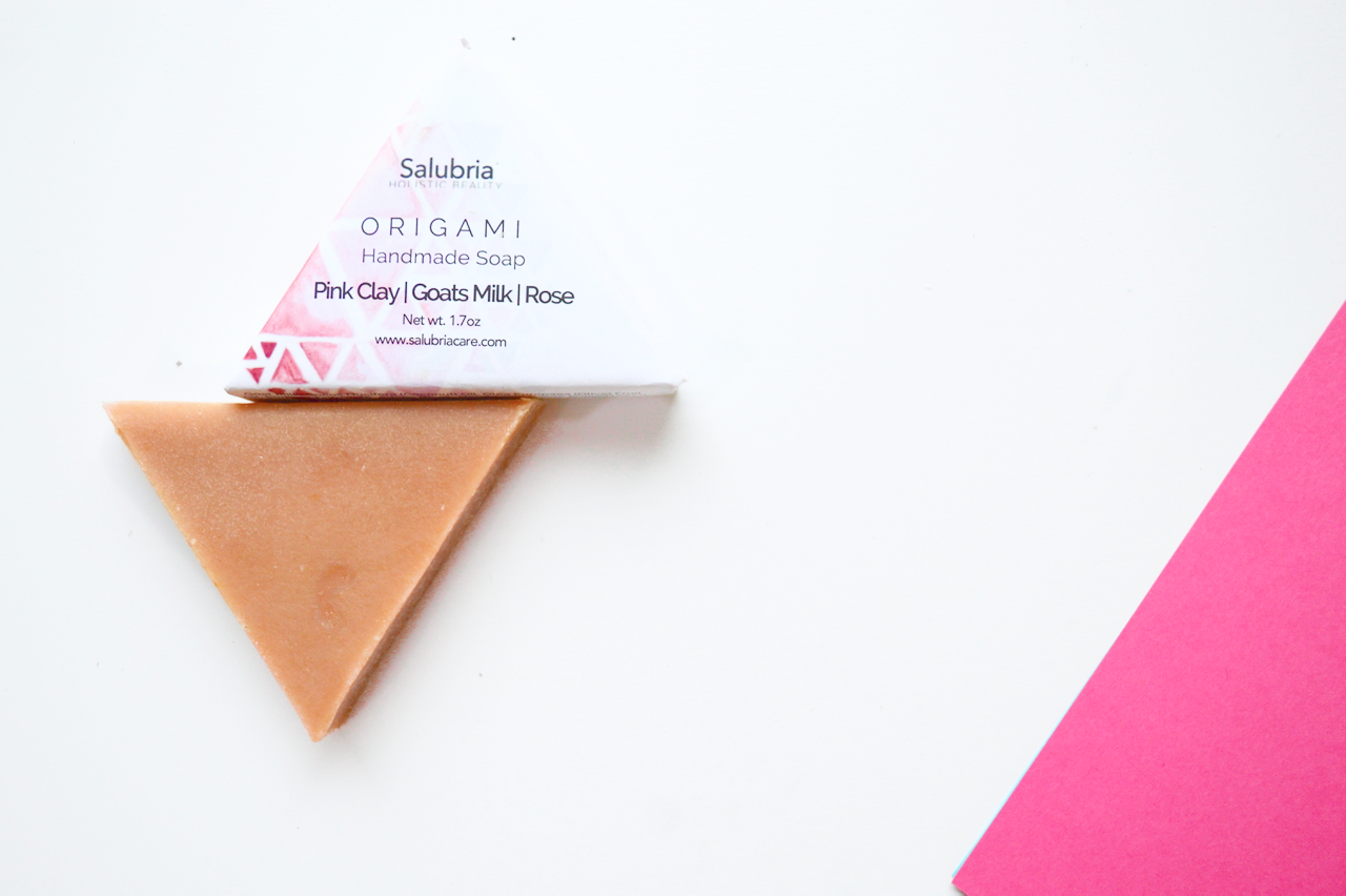 Pink Clay | Goats Milk | Rose Origami Soap - Salubria