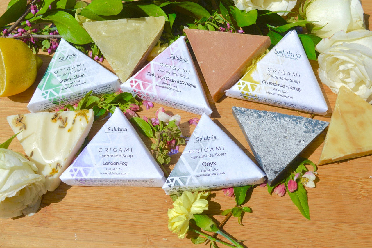 Pink Clay | Goats Milk | Rose Origami Soap - Salubria